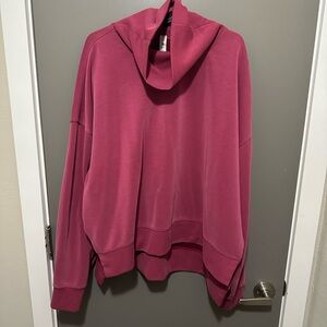 Lululemon Athletica Pink Cowl Neck Sweater